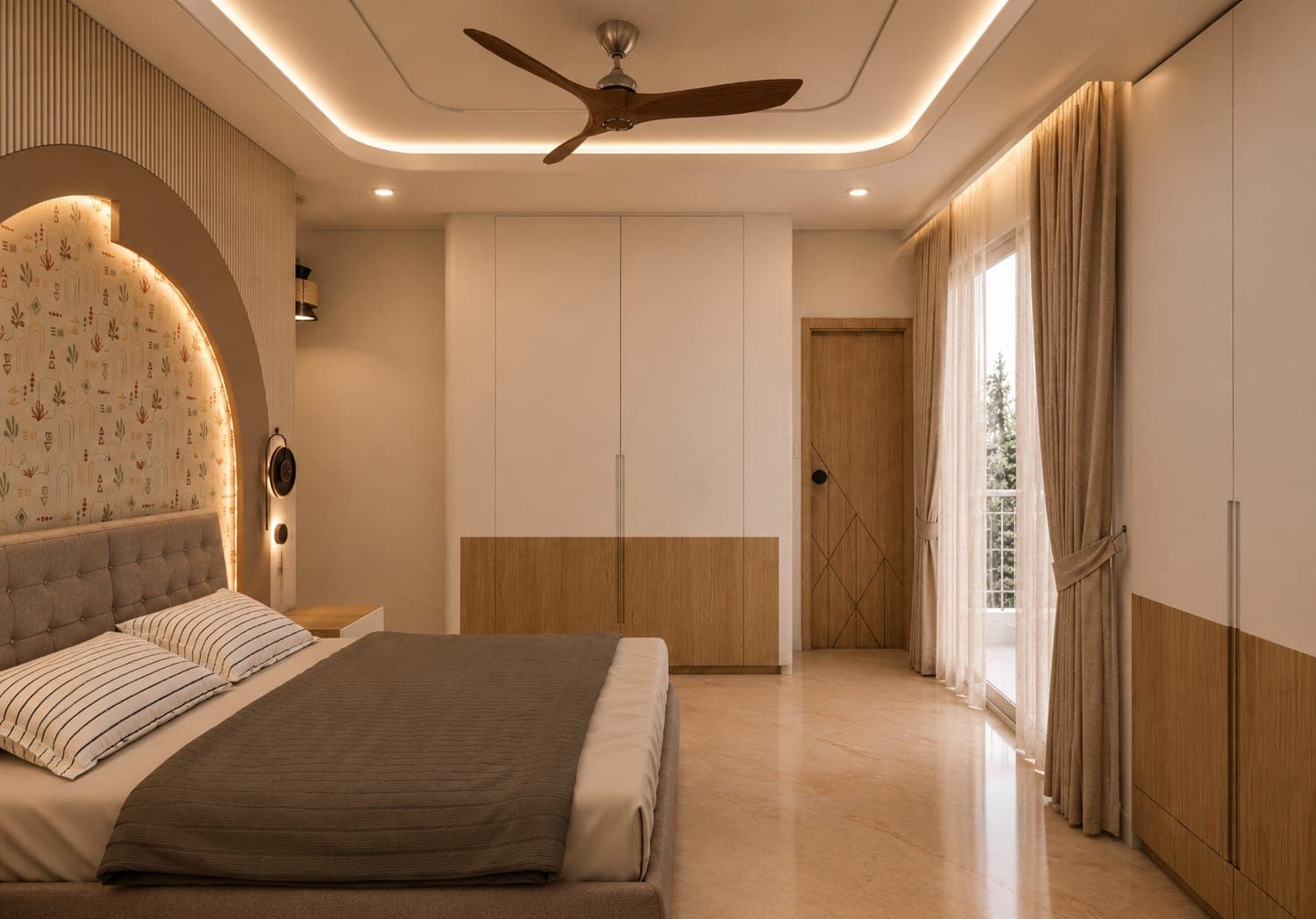 Arch Headboard Suite — TBD interior in TBD