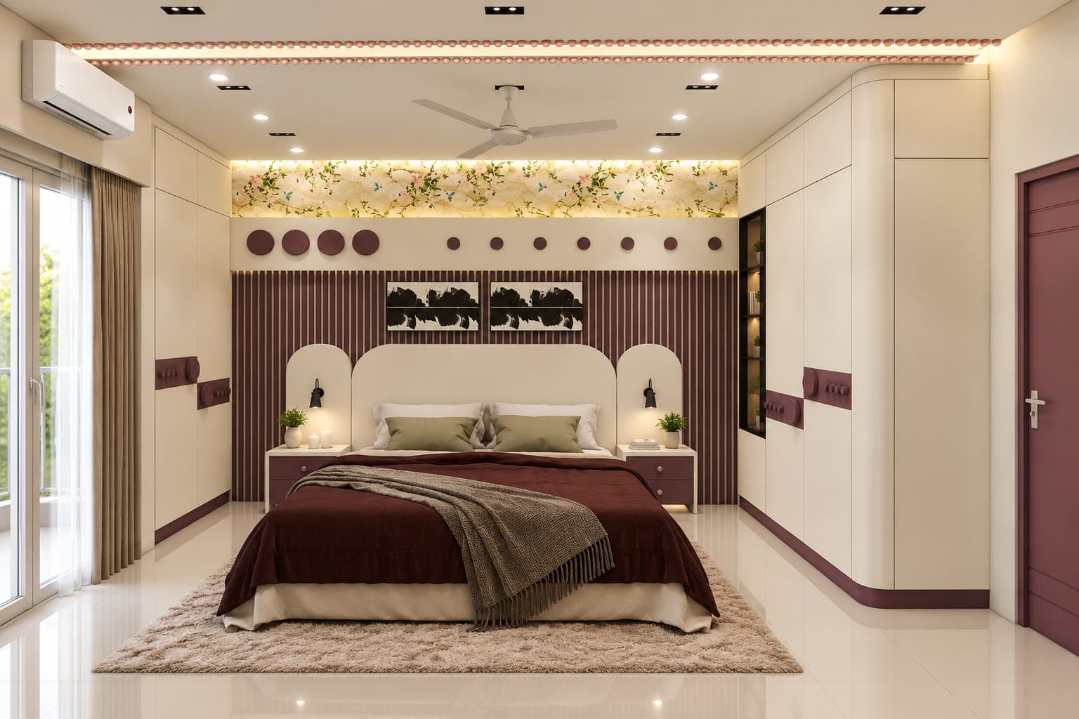 Maroon Accent Suite — TBD interior in TBD